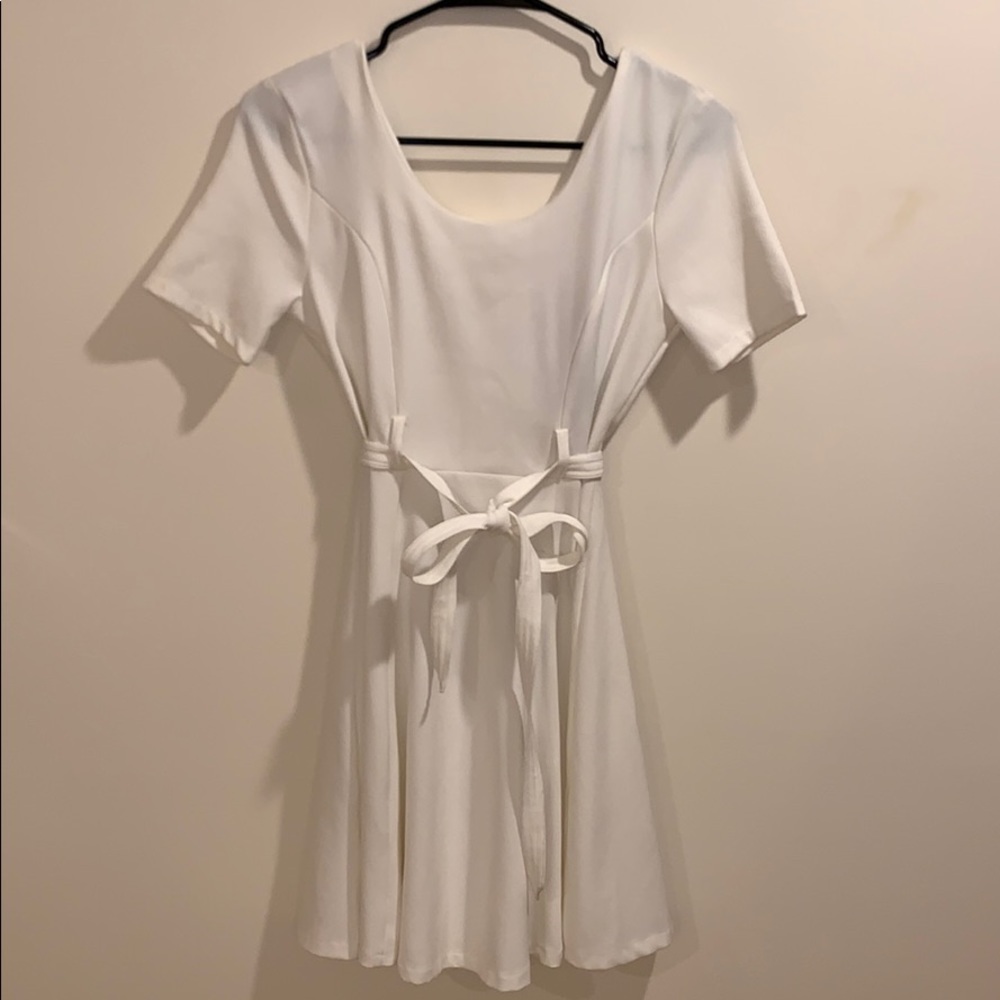 NWT Francesca’s white mini dress size small!